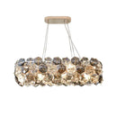 GobekUsa Crystal Wrought Iron Chandelier: Creative Dining & Living Room Suspension Light