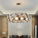 GobekUsa Crystal Wrought Iron Chandelier: Creative Dining & Living Room Suspension Light