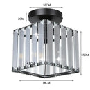 GobekUsa Crystal Ceiling Chandelier: Modern Industrial LED Indoor Lighting Fixture