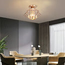 GobekUsa Crystal Ceiling Chandelier: Modern Industrial LED Indoor Lighting Fixture