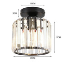 GobekUsa Crystal Ceiling Chandelier: Modern Industrial LED Indoor Lighting Fixture