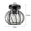 GobekUsa Crystal Ceiling Chandelier: Modern Industrial LED Indoor Lighting Fixture