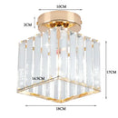 GobekUsa Crystal Ceiling Chandelier: Modern Industrial LED Indoor Lighting Fixture