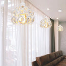 GobekUsa Crystal K9 Pendant Lamp: Modern Industrial Lighting for Bedroom and Kitchen