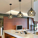 GobekUsa Crystal K9 Pendant Lamp: Modern Industrial Lighting for Bedroom and Kitchen