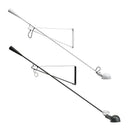 GobekUsa Dimmable LED Wall Lamp, Rotating Long Pole, Swinging Black and White Industrial Design