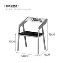 GobekUsa Industrial Iron Art Solid Wood Dining Chair for Coffee Shop & Bar