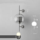 GobekUsa Glass Industrial Wall Lights for Living Room Bedroom Dining Room