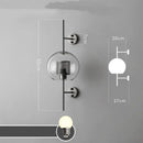 GobekUsa Glass Industrial Wall Lights for Living Room Bedroom Dining Room