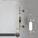 GobekUsa Glass Industrial Wall Lights for Living Room Bedroom Dining Room