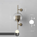 GobekUsa Glass Industrial Wall Lights for Living Room Bedroom Dining Room