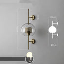 GobekUsa Glass Industrial Wall Lights for Living Room Bedroom Dining Room