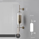 GobekUsa Glass Industrial Wall Lights for Living Room Bedroom Dining Room