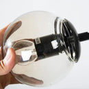GobekUsa Glass Bean Industrial Pendant Light for Living Room Bedroom Loft
