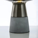 GobekUsa Leimu Cement Table Lamp - Modern Industrial Glass Desk Light