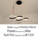 GobekUsa Gold LED Pendant Light Kitchen Dinning Room Music Lamp Shade, Lustres Luminaire Fixtures