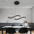 GobekUsa Gold LED Pendant Light Kitchen Dinning Room Music Lamp Shade, Lustres Luminaire Fixtures