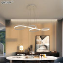 GobekUsa Gold LED Pendant Light Kitchen Dinning Room Music Lamp Shade, Lustres Luminaire Fixtures