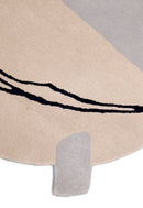 Modern Ink Loop Multicolor Hand Tufted 4x6 Wool Area Rug