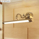 GobekUsa Modern Integrated LED Brass Finish Wall Sconce Light for Bathroom - Vanity Lighting, 17"/22" Wide