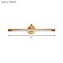 GobekUsa Modern Integrated LED Brass Finish Wall Sconce Light for Bathroom - Vanity Lighting, 17"/22" Wide
