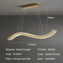 GobekUsa Crystal LED Ceiling Chandeliers for Elegant Dining Room Decor