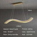 GobekUsa Crystal LED Ceiling Chandeliers for Elegant Dining Room Decor