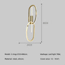 GobekUsa Gold LED Wall Sconce Dimmable Lighting Fixture Polished Steel Modern Luminarias