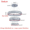GobekUsa Crystal LED Chandelier: Modern Pendant Light for Luxury Home Decor and Living Room