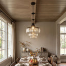 Modern Iron Art Glass Pendant Lamp
