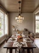 Modern Iron Art Glass Pendant Lamp