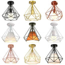 GobekUsa Iron Cage Ceiling Lamp: Modern Nordic LED Light Fixture for Kitchen, Living Room, Bedroom