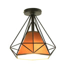GobekUsa Iron Cage Ceiling Lamp: Modern Nordic LED Light Fixture for Kitchen, Living Room, Bedroom