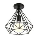 GobekUsa Iron Cage Ceiling Lamp: Modern Nordic LED Light Fixture for Kitchen, Living Room, Bedroom