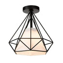 GobekUsa Iron Cage Ceiling Lamp: Modern Nordic LED Light Fixture for Kitchen, Living Room, Bedroom