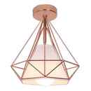 GobekUsa Iron Cage Ceiling Lamp: Modern Nordic LED Light Fixture for Kitchen, Living Room, Bedroom