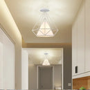 GobekUsa Iron Cage Ceiling Lamp: Modern Nordic LED Light Fixture for Kitchen, Living Room, Bedroom