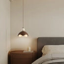 GobekUsa Iron Yellow Travertine LED Pendant Light for Bedside Dining Living Room