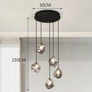 GobekUsa LED Pendant Staircase Chandeliers Hanging Light Indoor Lighting