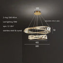 GobekUsa Irregular Gold Steel LED Pendant Light with Dimmable K9 Crystals
