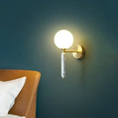 GobekUsa Italian Green Marble Glass Ball Wall Lamp for Hotel Restaurant Decor