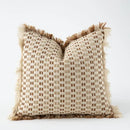 GobekUsa Ivory Tawny Rabbit Fur Handmade Throw Pillow Covers - Modern Luxury Decor