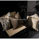 GobekUsa Ivory Tawny Rabbit Fur Handmade Throw Pillow Covers - Modern Luxury Decor