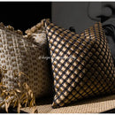 GobekUsa Ivory Tawny Rabbit Fur Handmade Throw Pillow Covers - Modern Luxury Decor