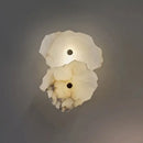 GobekUsa Ivory White Marble Copper LED Ceiling Light Luxury Modern Fixture