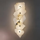 GobekUsa Ivory White Marble Copper LED Ceiling Light Luxury Modern Fixture