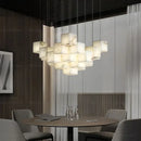 GobekUsa Jade Design Chinese Chandelier for Duplex Villa Restaurant and Living Room