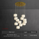 GobekUsa Jade Design Chinese Chandelier for Duplex Villa Restaurant and Living Room