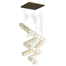 GobekUsa Jade Design Chinese Chandelier for Duplex Villa Restaurant and Living Room