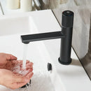 GobekUsa Gold Single Handle Bathroom Faucet Hot Cold Water Mixer Deck Mounted